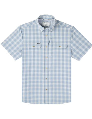 The Magic Ruckus Original Short Sleeve - Washed Blue & Grey Plaid