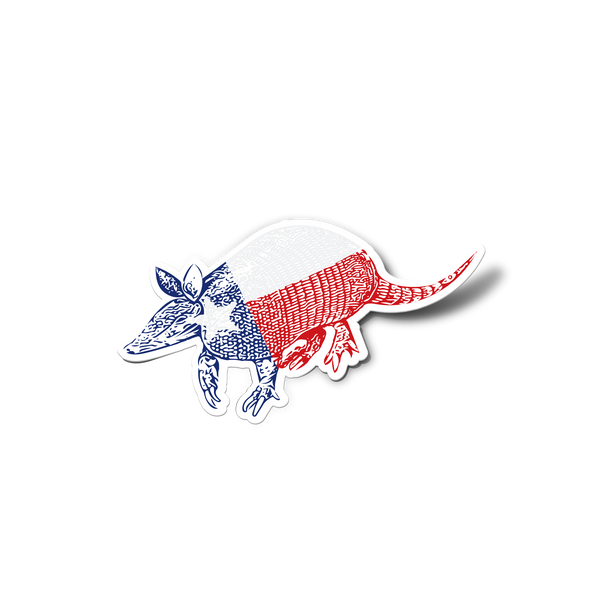 Texas Armadillo Sticker