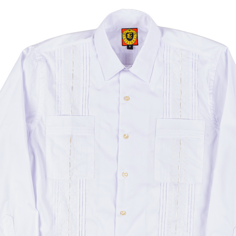 Dictator Guayabera - White Woven