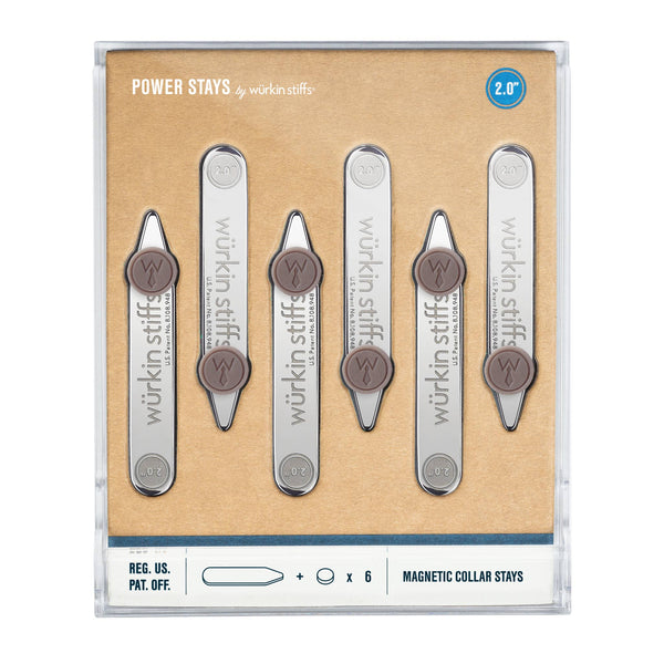 2.0" Power Stays Magnetic Collar Stays - 3 Pair