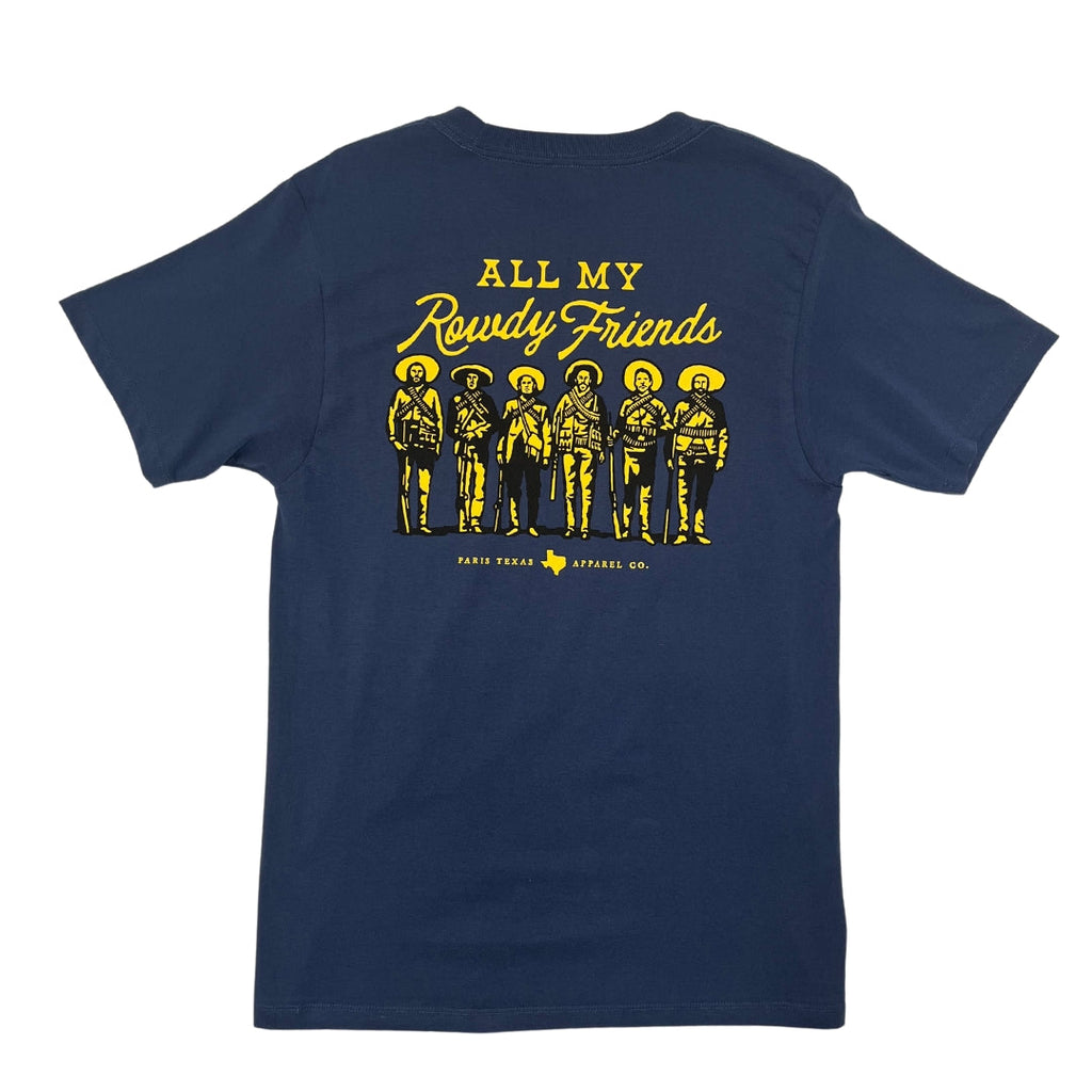 Rowdy Friends Pocket T-Shirt - Navy Rowdy Friends Pocket T-Shirt - Navy