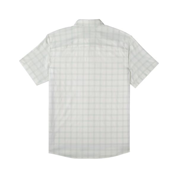 The Amelia Ultra-Lite Short Sleeve - Pale Green Plaid