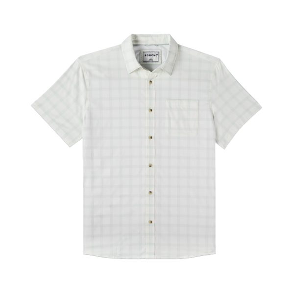 The Amelia Ultra-Lite Short Sleeve - Pale Green Plaid