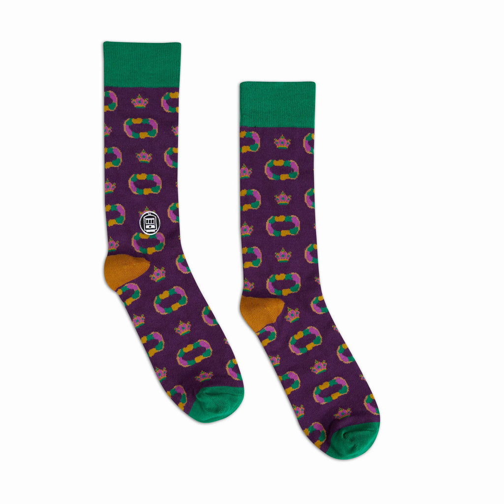 King Cake Socks King Cake Socks