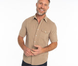 Short Sleeve Corduroy - Irish Coffee