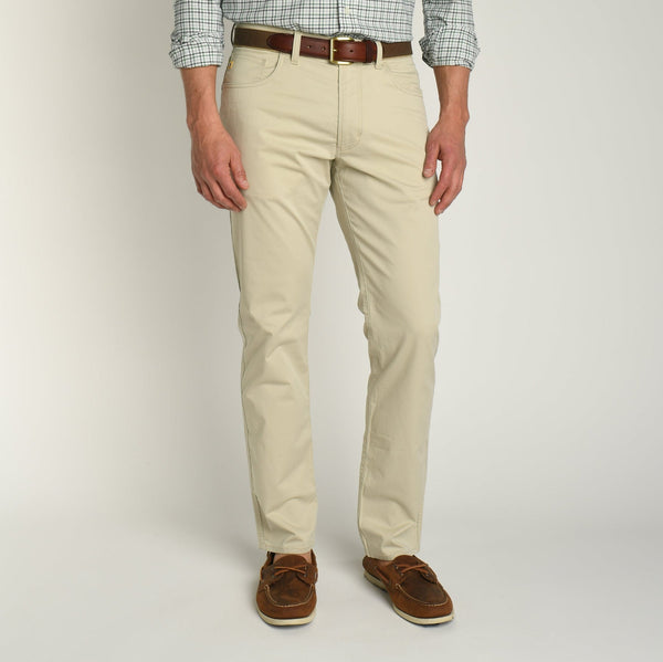 Shoreline Twill 5 Pocket Pant - Stone