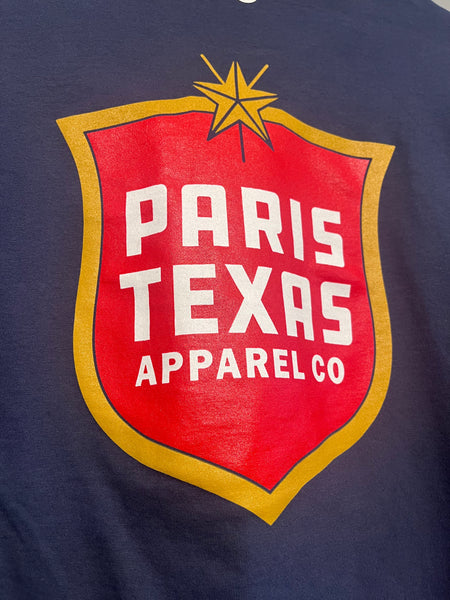Paris Texas Shield Long-Sleeve Pocket T-Shirt - Navy