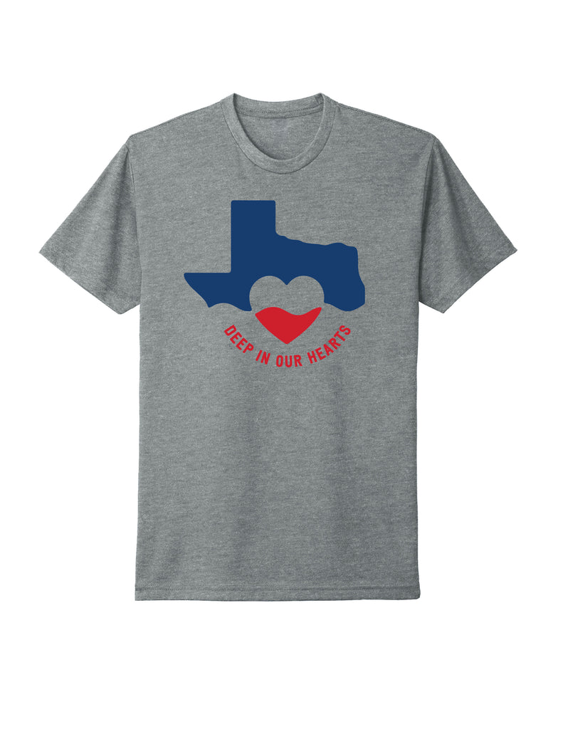 Deep in our Hearts Recovery T-Shirt - Heather Gray Deep in our Hearts Recovery T-Shirt - Heather Gray