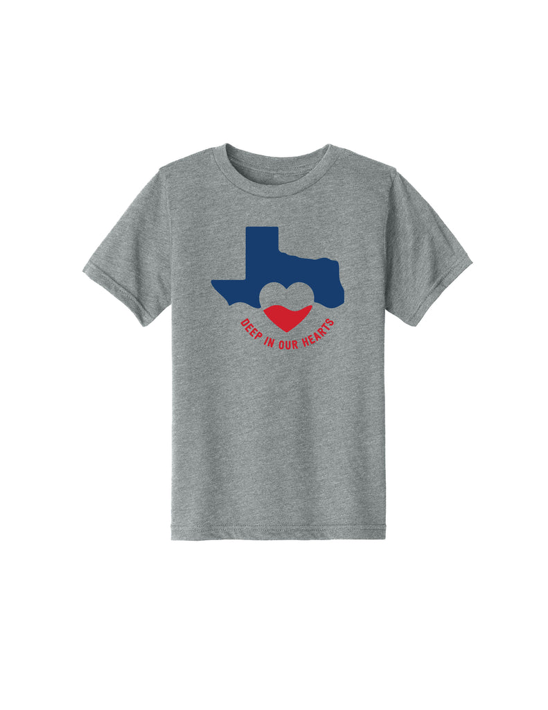 Deep in our Hearts Recovery Youth T-Shirt - Heather Gray Deep in our Hearts Recovery Youth T-Shirt - Heather Gray