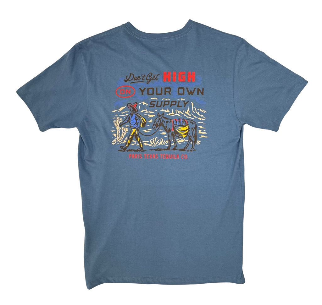 Don't Get High Pocket T-Shirt - Slate Don