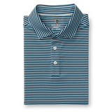 Long Drive Performance Polo - Kirk Stripe - Glacier Blue