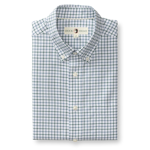Casey Plaid Performance Poplin Sport Shirt - Violet Quartz