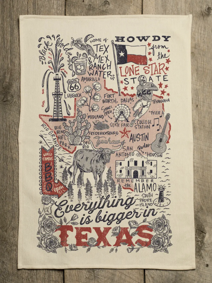 Everything Is Bigger In Texas - Kitchen Towel Everything Is Bigger In Texas - Kitchen Towel