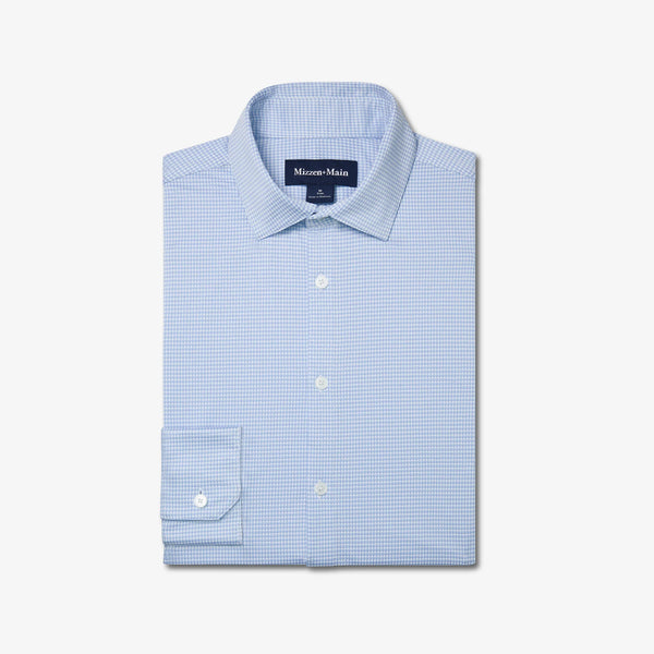 Halyard Button Down Shirt - Cloud Blue Peter Gingham