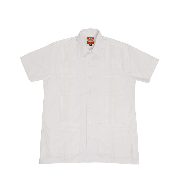 Havana Tailored Classic Guayabera - White