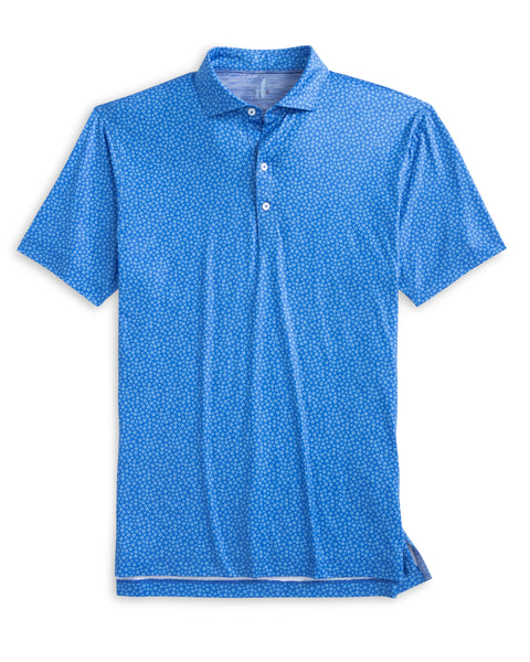 Plumeria Printed Featherweight Performance Polo - Palisades