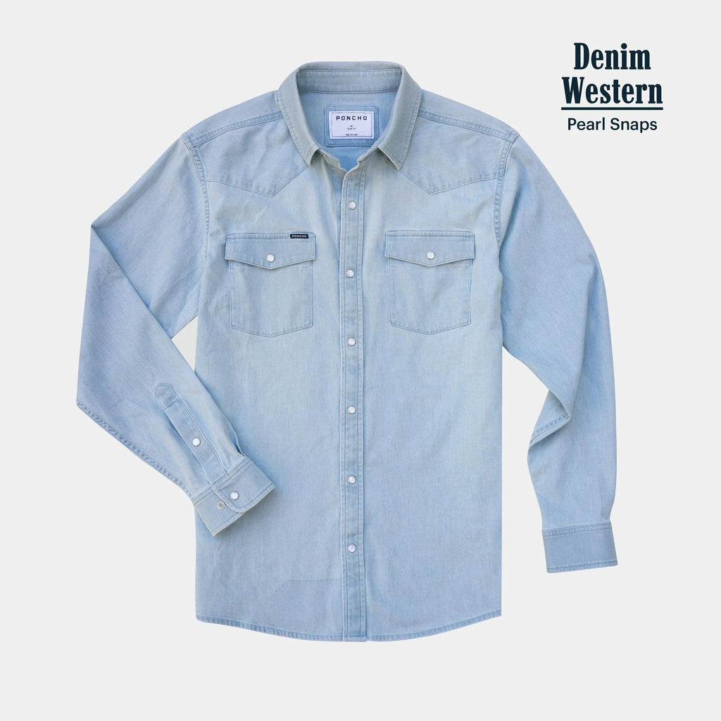 The Marfa Western Denim Shirt The Marfa Western Denim Shirt
