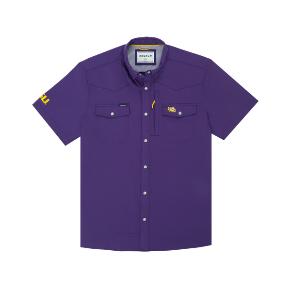 The Mike Western Short Sleeve - Purple LSU Logo