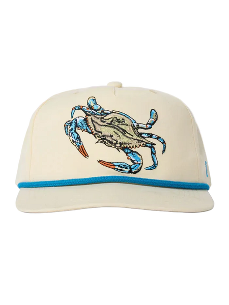 Blue Crab Hat - Ivory