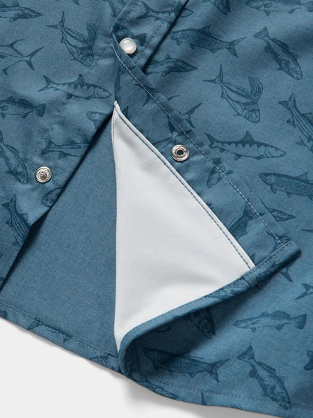Brrr Performance Short Sleeve Button Down - Bering Sea