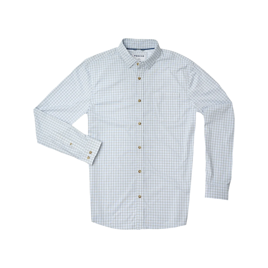 The Dolly Varden Ultra-Lite Long Sleeve - Grey and Blue Plaid The Dolly Varden Ultra-Lite Long Sleeve - Grey and Blue Plaid