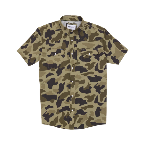 The Pampa Western Short Sleeve - Dark Duck Camo