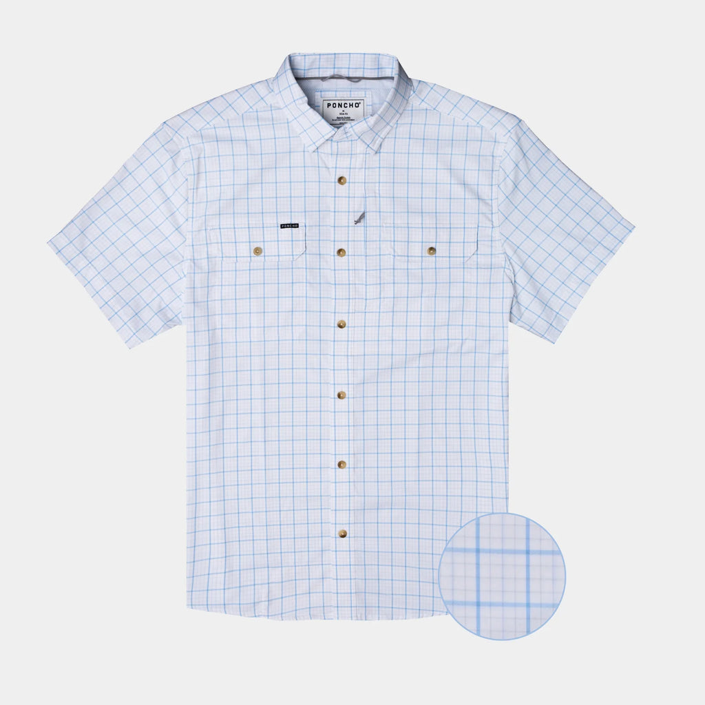 The Spanish Wells Original Short Sleeve - Summer Blue Plaid The Spanish Wells Original Short Sleeve - Summer Blue Plaid
