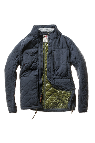 Quilted Tanker - Navy
