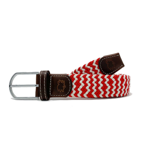 The Sea Island Tri-Color Woven Stretch Belt