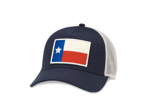 Texas Twill Valin Patch Hat - Ivory / Navy