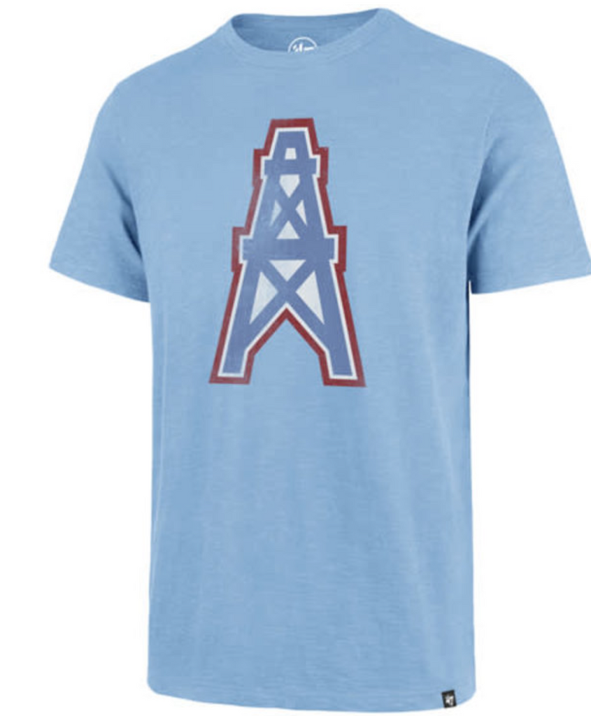 Houston Oilers NFL Historic Grit Scrum Tee - Carolina Blue Houston Oilers NFL Historic Grit Scrum Tee - Carolina Blue