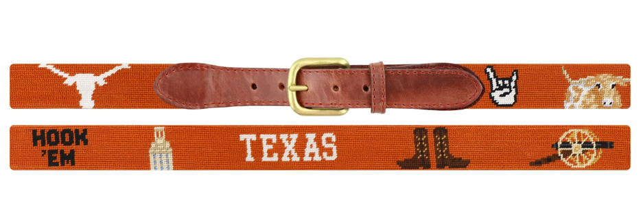 University of Texas Life Needlepoint Belt University of Texas Life Needlepoint Belt