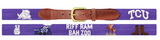 TCU Life Needlepoint Belt