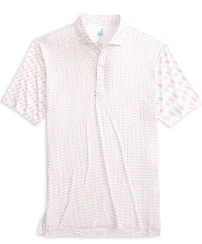 Kelso Printed Performance Polo - Sun Kissed