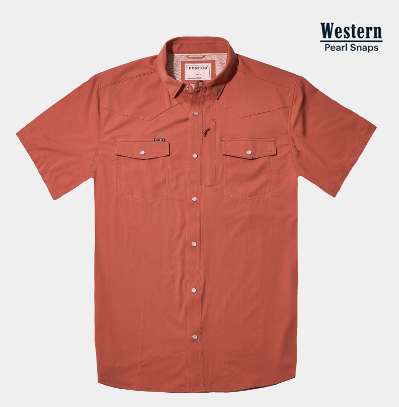 The Macon Western Short Sleeve - Red Clay The Macon Western Short Sleeve - Red Clay