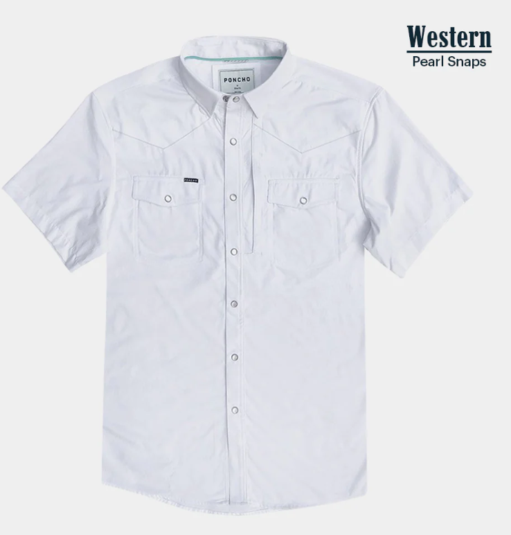 The Del Rio Western Short Sleeve - White The Del Rio Western Short Sleeve - White