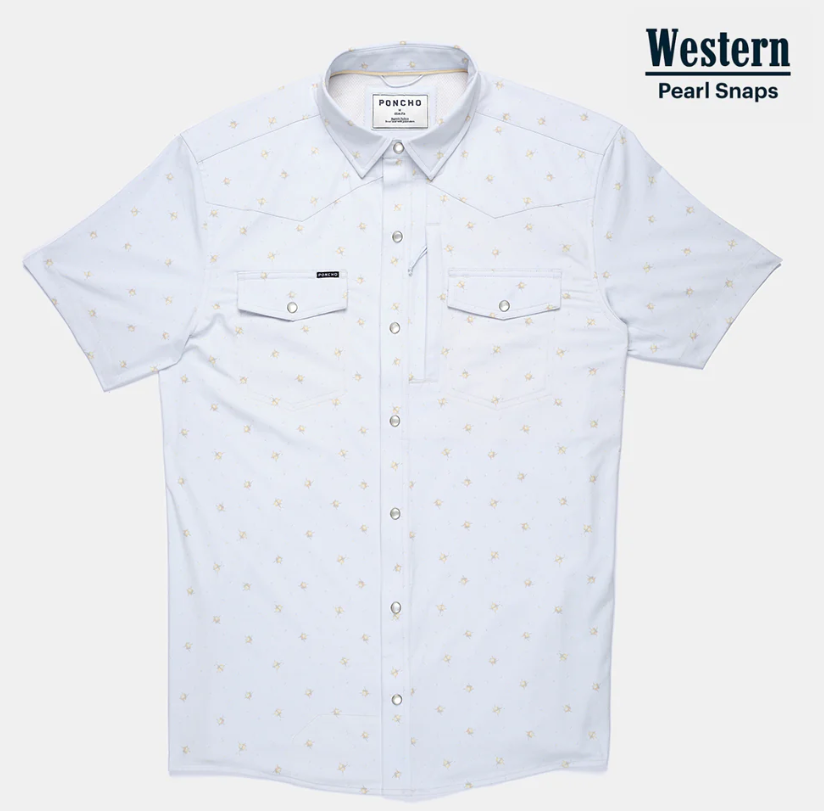 The Bonito Western Short Sleeve - Blue Floral The Bonito Western Short Sleeve - Blue Floral