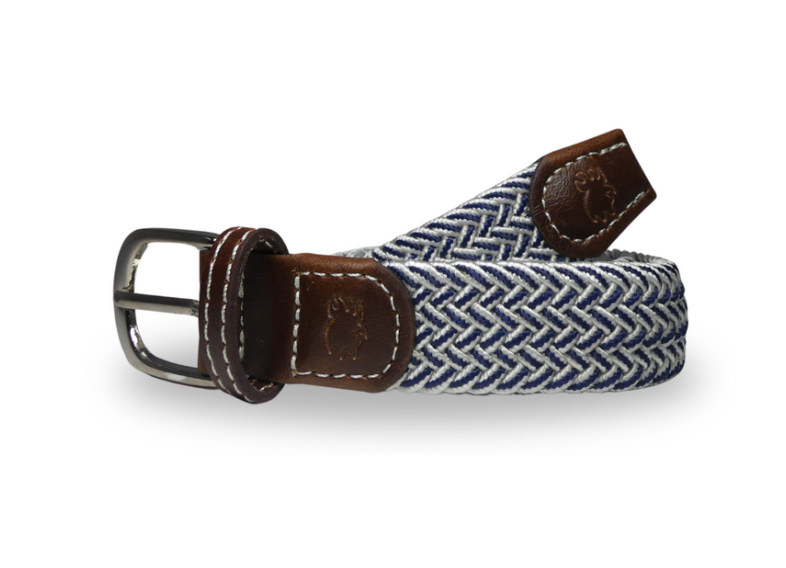 The Lil' Riviera Kid's Herringbone Woven Stretch Belt The Lil