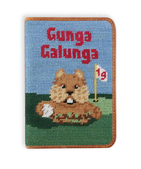 Gopher Golf Needlepoint Golf Scorecard Holder Gopher Golf Needlepoint Golf Scorecard Holder