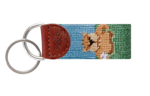 Gopher Golf Needlepoint Key Fob Gopher Golf Needlepoint Key Fob