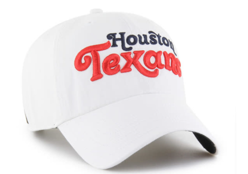 Houston Texans Pensacola 47 Clean Up Hat - White Houston Texans Pensacola 47 Clean Up Hat - White
