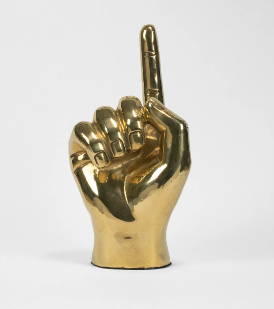 Number One Brass Sculptural Object Number One Brass Sculptural Object