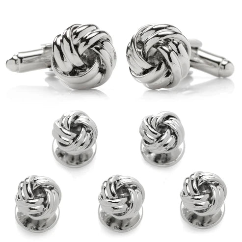 Silver Knot Stud Set Silver Knot Stud Set