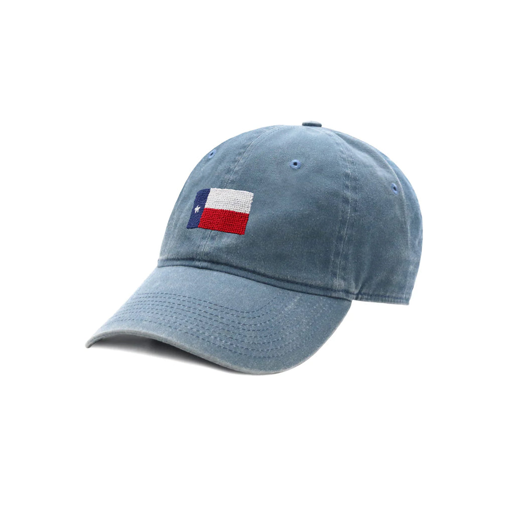 Texas Flag Needlepoint Hat - Steel Blue Texas Flag Needlepoint Hat - Steel Blue