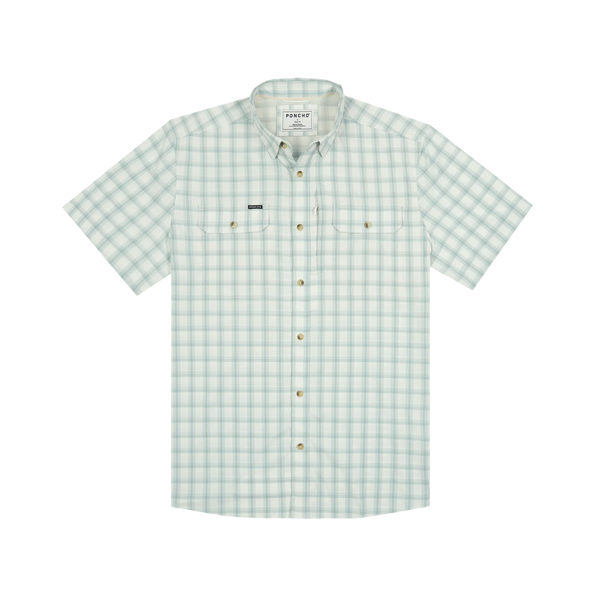 The 10 Weight Original Short Sleeve - Grey & Dusty Green Plaid