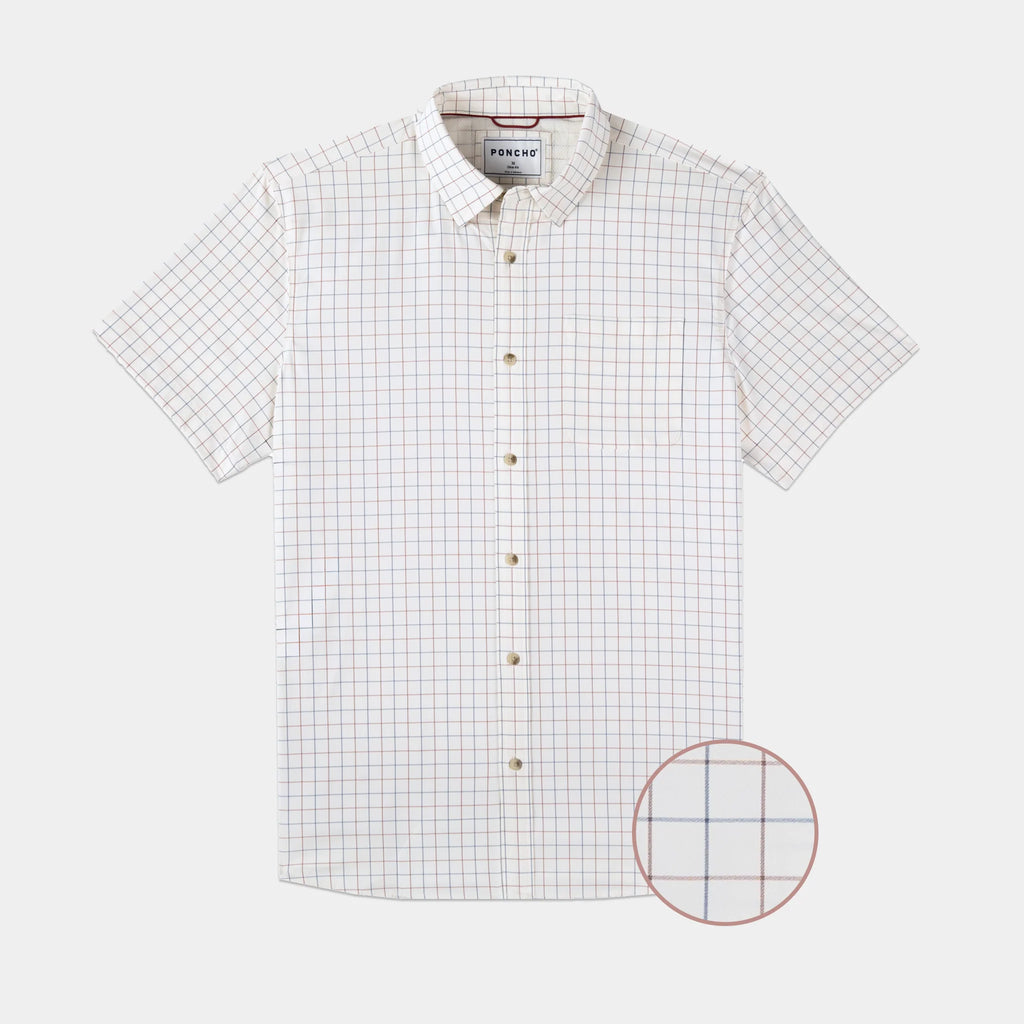 The Mobile Bay Ultra-Lite Short Sleeve - Maroon and Blue Plaid The Mobile Bay Ultra-Lite Short Sleeve - Maroon and Blue Plaid