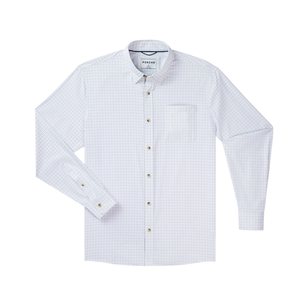 The Palmetto Ultra-Lite Long Sleeve - Double Blue Check