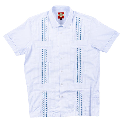 Positano Classic Guayabera - Blue