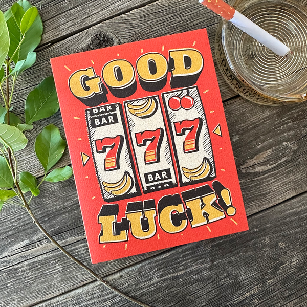 Good Luck - Jackpot Greeting Card
