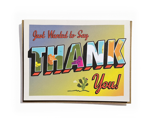 Thank You Card (Large Letters)